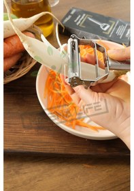 Resim Birinci Kalite Pratik Paslanmaz Çelik Turbo Jülyen Meyve Sebze Soyucu Kesici Doğrayıcı Mutfak Gereçleri 