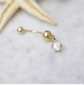 Resim Penguen Göbek Piercing Sarı 