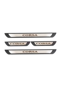 Resim Opel Corsa Uyumlu Kapı Eşiği Krom Abs 4 Parça 