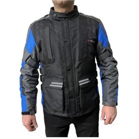 Resim Venom Motosiklet Montu Tourex 4 Mevsim Ce Sertifikalı Long Touring Mont Siyah-mavi 