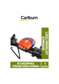 Resim Özel Üretim Yüksek Sesli Su Geçirmez Kolay Takılabilir Ledli Bisiklet Kornası Çok Renkli 