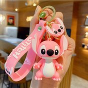 Resim Lilo Ve Stitch Scrump Karikatür Anime Kolye Pvc Anahtarlık Tutucu Araba Anahta Whıte Beyaz 
