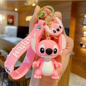 Resim Lilo Ve Stitch Scrump Karikatür Anime Kolye Pvc Anahtarlık Tutucu Araba Anahta Whıte Beyaz 