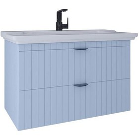 Resim Kobos Noble 100 Cm Lavabo Dolabı Light Blue Kb710053 Diğer 