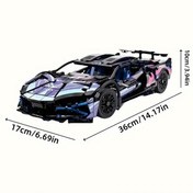 Resim 1314 Parçalı Süper Spor Araç Yapım Seti, 1:14 Ölçekli 3D Puzzle Modeli, Yüksek Teknoloji Tasarımı, Basitleştirilmiş Montaj, Gençler ve Yetişkinler için Eğitici DIY Oyuncak, Cadılar Bayramı, Şükran Günü, Noel, Yeni Yıl için İdeal Hediye 