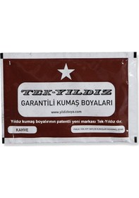 Resim Yıldız Kumaş Boyası Kahve 12 Adet Kahverengi 