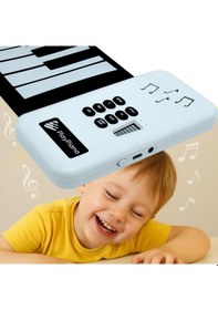 Resim Ayt Magicvoice S3037c Renkli 37 Tuşlu Roll Up Silikon Piyano 80 Cm 3.5 .. Ve Type-c Soketli 