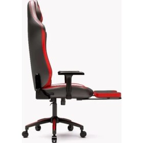 Resim Teknocan Zio Gaming Valor 1590B0511 Ayak Uzatmalı Profesyonel Oyuncu Koltuğu - Kırmızı Kumaş 
