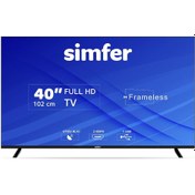 Resim Simfer 40SFS4N 102 Ekran 40" Uydu Alıcılı Led Full HD TV Simfer