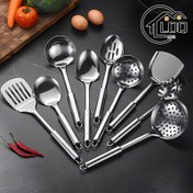Resim 9 Adet Modern Paslanmaz Çelik Yemek Pişirme Alet Seti - Non-Stick, Yıkabilir, Kolay Depolama - Ev Şefleri ve Mutfak Meraklıları İçin İdeal 