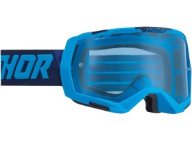 Resim Thor Regiment cross enduro motosiklet gözlüğü siyah beyaz 