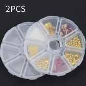 Resim 2 adet Şeffaf Plastik Depolama Kutusu - 8 Bölme Düzenleyici, Dayanıklı ve Taşınabilir, Mücevher, Küpe, Boncuk ve Küçük Aksesuar Depolama için İdeal, Mücevher Düzenleyici 