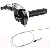 Resim Cloudstore 22mm Cnc Alüminyum Hızlı Sökme Gaz Kolu 110-250cc Atv Siyah 