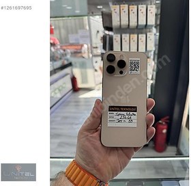 Resim Apple iPhone 16 Pro Max İkinci El YD | 256 GB | Çöl Titanyum 