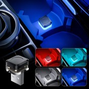 Resim 1 adet Mini USB Araç LED Ortam Işığı, USB Güçlü Atmosfer Lambası Araç İçi Dekorasyon, Ev Otomatik Aksesuarları, Motorlu Araç Uyumlu, ≤36V Çalışma Gerilimi, Pil Gerekmez 