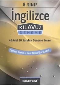 Resim 8.Sınıf İngilizce Kılavuz Deneme - Bloktest Yayınları 