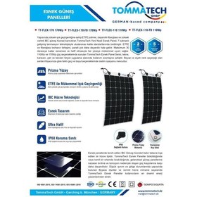 Resim Tommatech 110wp Flexible Esnek Güneş Paneli Tt-flex-110 