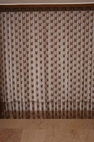 Resim KELEBEK MODEL ACI KAHVE RENK İP PERDE HAZIR DÜĞMELERİ DİKİLMİŞ İP PERDE 300 * 280 cm 