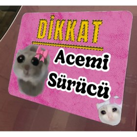 Resim DİKEN STORE Acemi Sürücü Araba Magneti - Eğlenceli ve Güvenli Sürüş İçin Pratik Çözüm! 