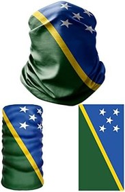 Resim e taktik Multifunctional Flag of the Solomon Islands Seamless UV+Face Mask Headband Bandana Do Rag Hairband 