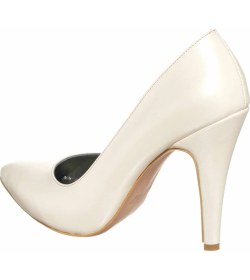 Resim Costo Shoes KDR1056 Sedef !3 Pont Abiye Büyük Numara Gündelik ve Gelin Ayakkabısı Modeli 