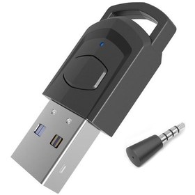Resim Ps5 / Ps4 / Pc İçin Bluetooth Ses Verici A Siyah 