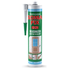 Resim Somafıx Akrilik Silikonize Mastik Antrasit Gri 310ML - S128 