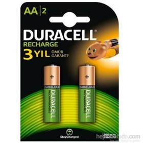 Resim Duracell Şarj Edilebilir Kalem Pil AA 1300 mAh 2' li 