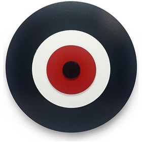 Resim Minimalist Siyah Nazar Boncuğu El Yapımı Ahşap Büyük Nazarlık 30 