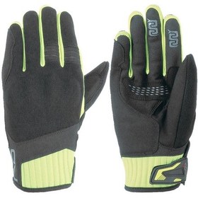 Resim Oj Lever Siyah/sarı Korumalı Motosiklet Eldiveni M 