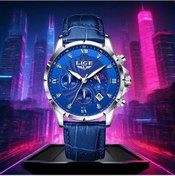 Resim Fochsia Lıge Klasik Tarz Gümüş Mavi Kadranlı Kronograf Erkek Kol Saati Diğer 