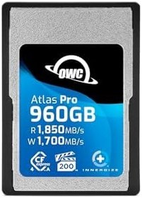 Resim OWC 960GB Atlas Pro Yüksek Performanslı Cfexpress 4.0 Tip A Hafıza Kartı Profesyonel Sınıf, 1850MB/s'ye kadar Okuma ve 1700MB/s Yazma Hızı 