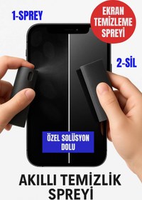 Resim TOYFEST Özel Losyonlu Telefon,Tablet, Araç Ekranı İçin Kendiliğinden Spreyli Ekran Temizleme Süngeri 