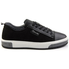 Resim Bambi Siyah Leather Erkek Sneaker E01018033543 
