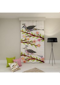 Resim PAREDORA Büyük Tavuskuşu Tek Kanat Fon Perde 