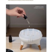 Resim Iletişim Yağı Difüzör 350ML Alev ve Volkanlı Sulu Mist Difüzör Nemlendirici Ev Için Eu Fişi Için (Yurt Dışından) 