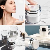 Resim Buffer® Hava Pompalı Doldurulabilir Vakumlu Krem,fondoten Sıvı Kozmetik Ürün Şişesi 