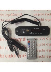 Resim Araç Oto Teyp Mikrofonlu Bluetoothlu Mp3 Çevirici Class Usb 402 