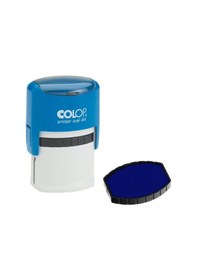 Resim Colop Prınter Oval 44 Mavi Kasa Mavi Keçe - 28 x 44 MM 