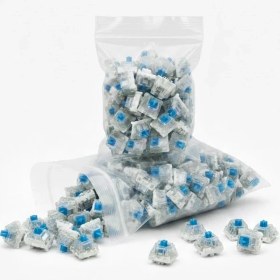 Resim Outemu Çok Amaçlı Mavi Mekanik Klavye Blue Switch Tactile Klik Sesli Yedek Tuş - 500 Adet 