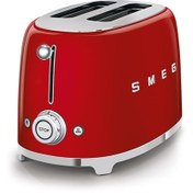 Resim Smeg TSF01RDEU 2x2 Kırmızı Ekmek Kızartma Makinesi | Smeg Smeg