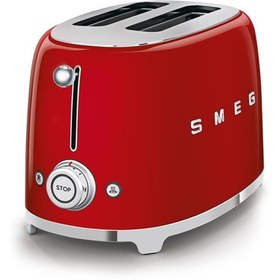 Resim Smeg TSF01RDEU 2x2 Kırmızı Ekmek Kızartma Makinesi Smeg