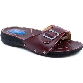 Resim Khayt Minel Anatomik Ortopedik Jel Taban Günlük Kadın Terlik-Bordo (553471248) Bordo 