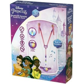 Resim Disney Prensesler Ayaklı Çift Mikrofon Seti Karaokeli Işıklı Lisanslı 2 Mikrofonlu Dy-7541-pr 