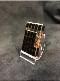 Resim En Kareli Dekorlu Altın Sarı Siyah Renk Çakmak 