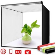 Resim LED Işıklı 40 x 40 CM Profesyonel Fotoğraf Ürün Çekim Çadırı 