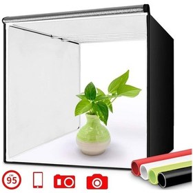 Resim LED Işıklı 40 x 40 CM Profesyonel Fotoğraf Ürün Çekim Çadırı 