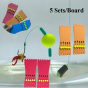 Resim 5 Set/Tablo Yüzen Teşvikli Balıkçılık Ekipmanı Vahşi Karpa için - PVC, Sarı ve Siyah Yemli, Serin Su Koşulları için İdeal, Serin Balıkçılık Ekipmanı | Canlı Balıkçılık Ekipmanı | Dayanıklı Balıkçılık Ekipmanı, Balıkçılık Malzemeleri 