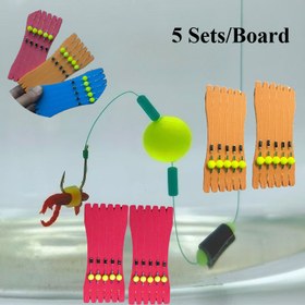 Resim 5 Set/Tablo Yüzen Teşvikli Balıkçılık Ekipmanı Vahşi Karpa için - PVC, Sarı ve Siyah Yemli, Serin Su Koşulları için İdeal, Serin Balıkçılık Ekipmanı | Canlı Balıkçılık Ekipmanı | Dayanıklı Balıkçılık Ekipmanı, Balıkçılık Malzemeleri 