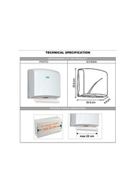 Resim Vialli K2B Z Katlı Kağıt Havlu Dispenseri Siyah 